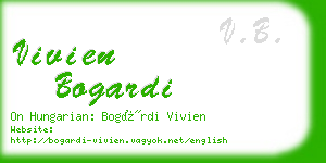 vivien bogardi business card